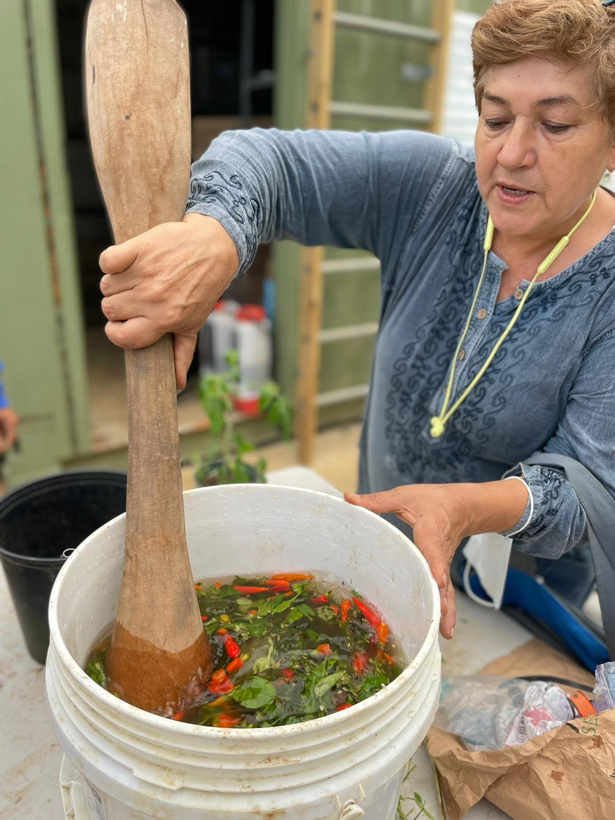 Carmen Veguilla Montañez, cocinera.