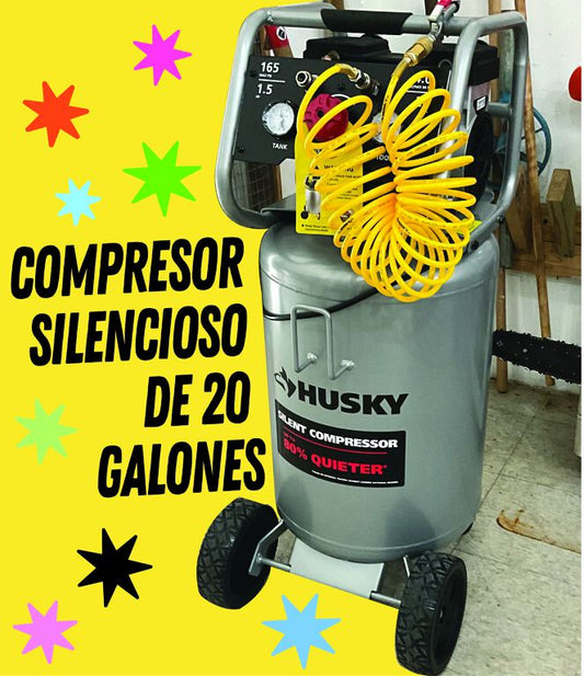 20 GAL. SILENT AIR COMPRESSOR (Alquiler)