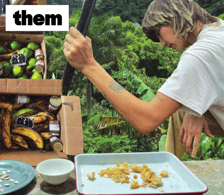 Imagen de artículo de la revista THEM sobre El Depa aborda el impacto del colonialismo a través de la comida.